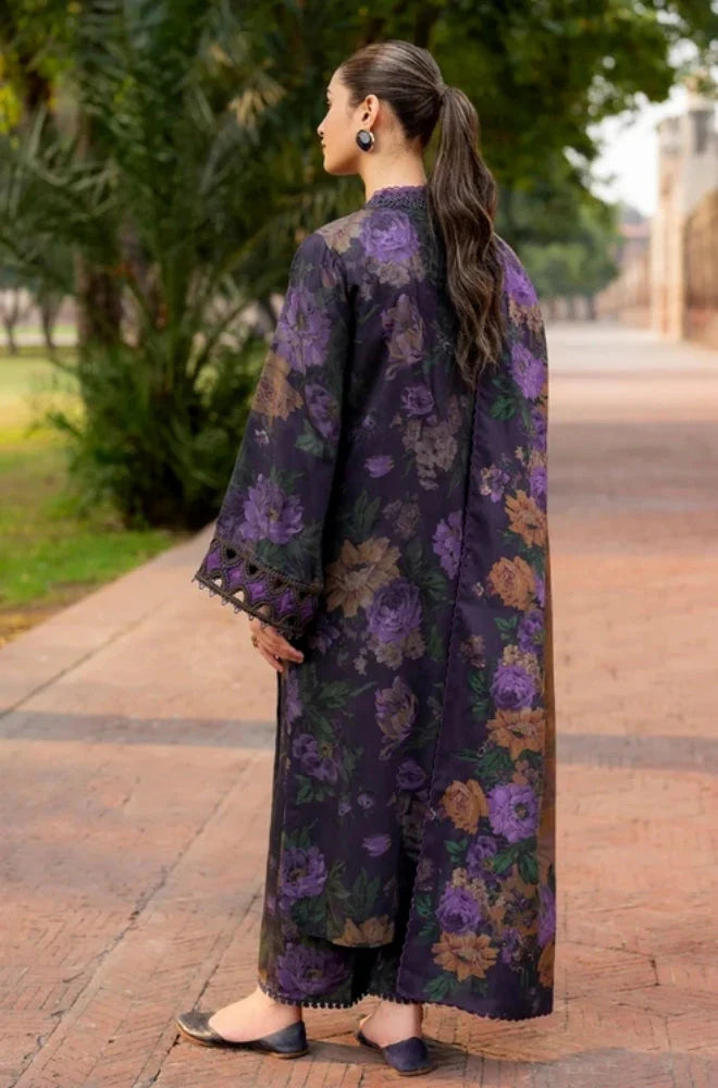 3PC Unstitched Printed Khaddar Shirt with Printed Khaddar Dupatta and Same Printed Trouser - RC 1516