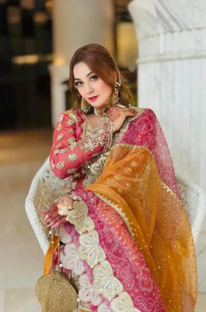 EXCLUSIVE UNSTITCHED EMBROIDERED DRESS - RC 1329