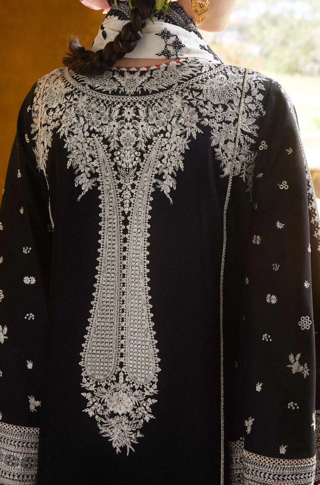 3PC Embroidered Dhanak Unstitched Shirt with Dhanak Shawl and Trouser - RC 1165