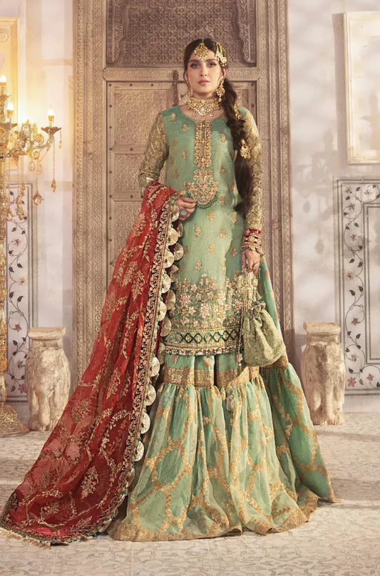 MARIA B - Masuri , Organza & Silk Embroidery Wedding Collection - RC 1310