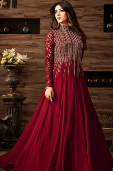 3PC Unstitched Indian Chiffon Maxi - RC 1317