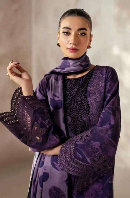 3PC -  Unstitched Khaddar Digital Printed Shirt with Khaddar Printed Shawl - RC 1525