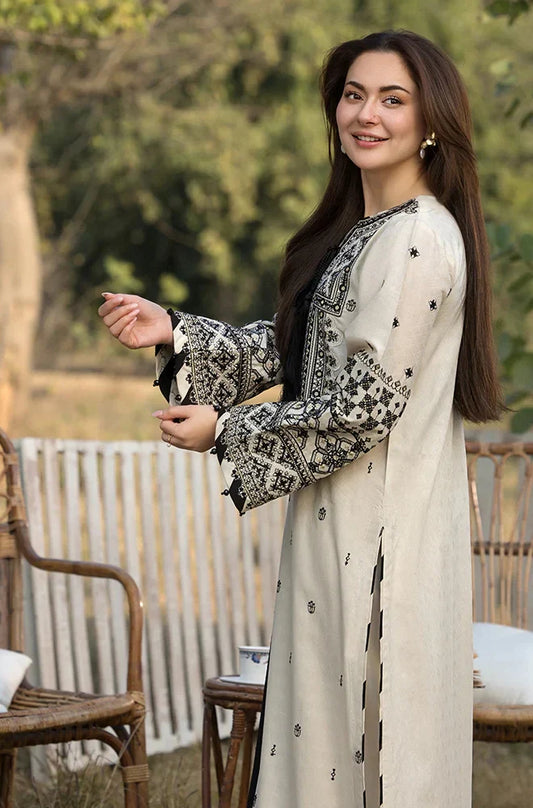 Allys - 3PC Lawn Embroidered Shirt with Embroidered Chiffon Dupatta (Unstitched)- RC 1013