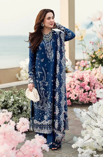 Qalamkaar - 3PC Lawn Embroidered Shirt with Embroidered Chiffon Dupatta - RC 1016