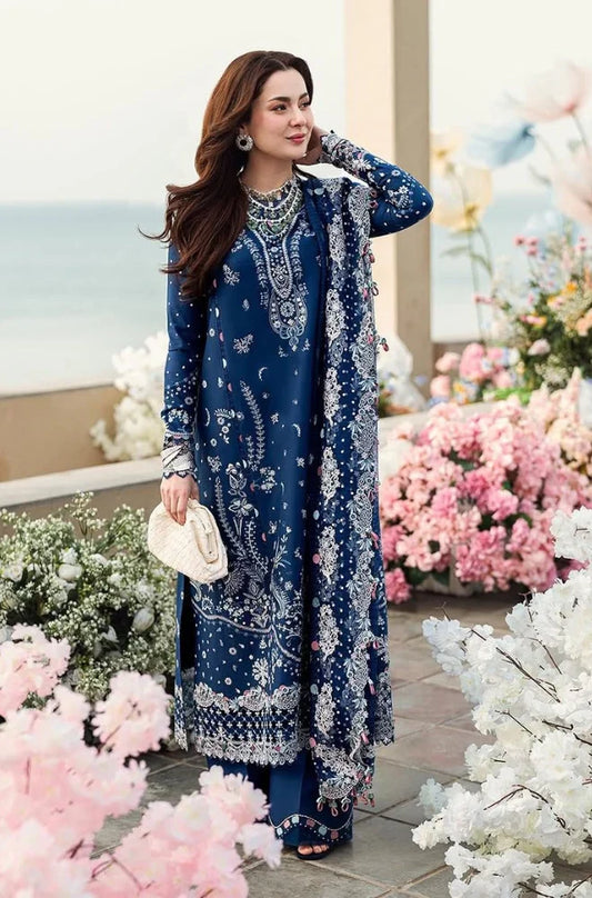 Qalamkaar - 3PC Lawn Embroidered Shirt with Embroidered Chiffon Dupatta - RC 1016