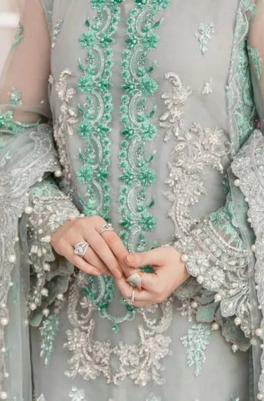 EXCLUSIVE UNSTITCHED EMBROIDERED DRESS - RC 1330