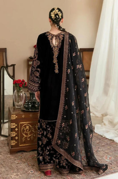 Velvet Wedding Collection - Black Fabric - RC 1338