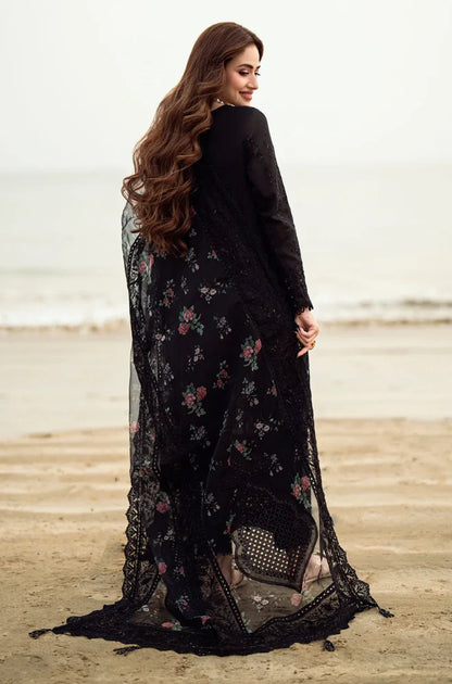 NUREH - 3PC LAWN EMBROIDERED SHIRT WITH CHIFFON PRINTED EMBROIDERED DUPATTA AND TROUSER - RC 1017