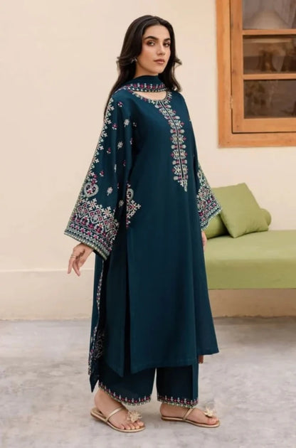 Batik - Lawn 3PC Unstitched Embroidered Shirt with Chiffon Dupatta - RS 1025