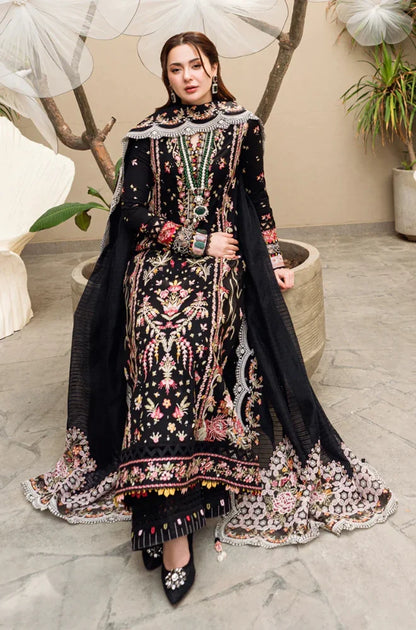 Qalamkar - 3PC Unstitched Dhanak Embroidered Shirt with Dhanak Embroidered Dupatta - RC 1159