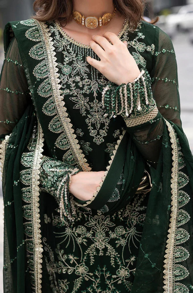 Fully Heavy Embroidered On Chiffon - RC 1360