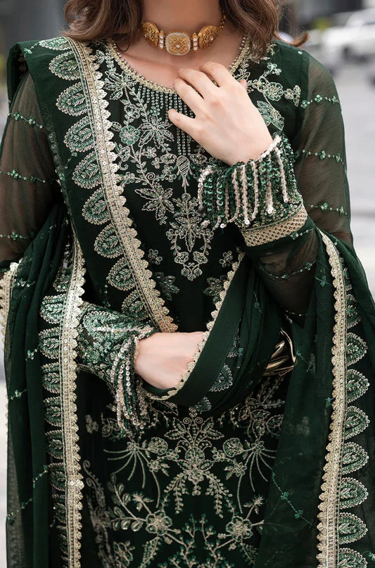 Fully Heavy Embroidered On Chiffon - RC 1360