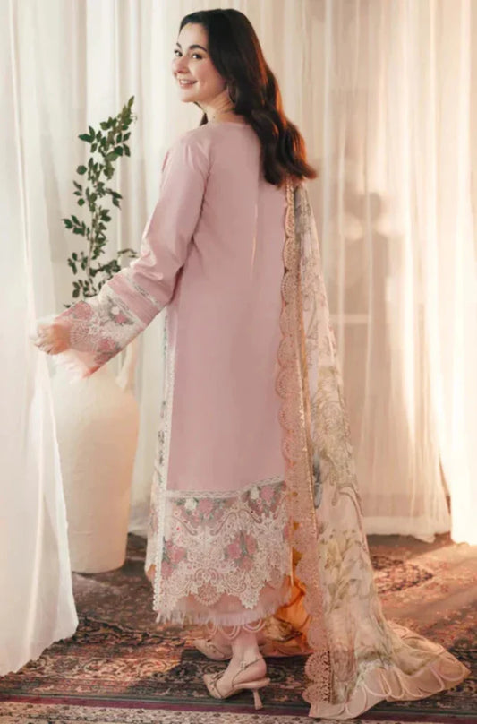 3PC Unstitched Dhanak Embroidered Shirt with Dhanak Embroidered Dupatta - RC 1161