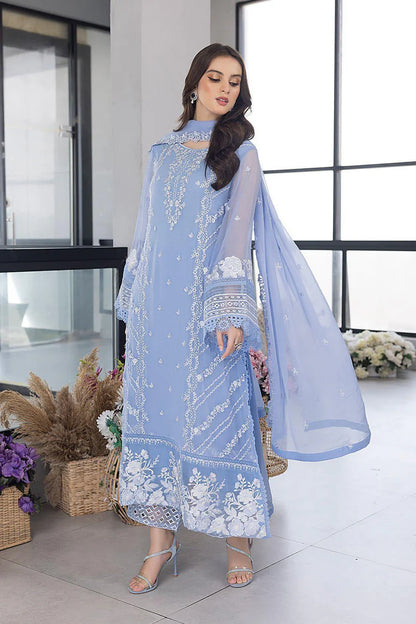 Fully Heavy Embroidered On Organza - RC 1362