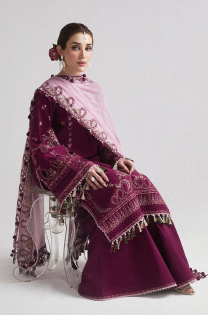 Embroidered Dhanak Unstitched 3PC Set - RC 1162