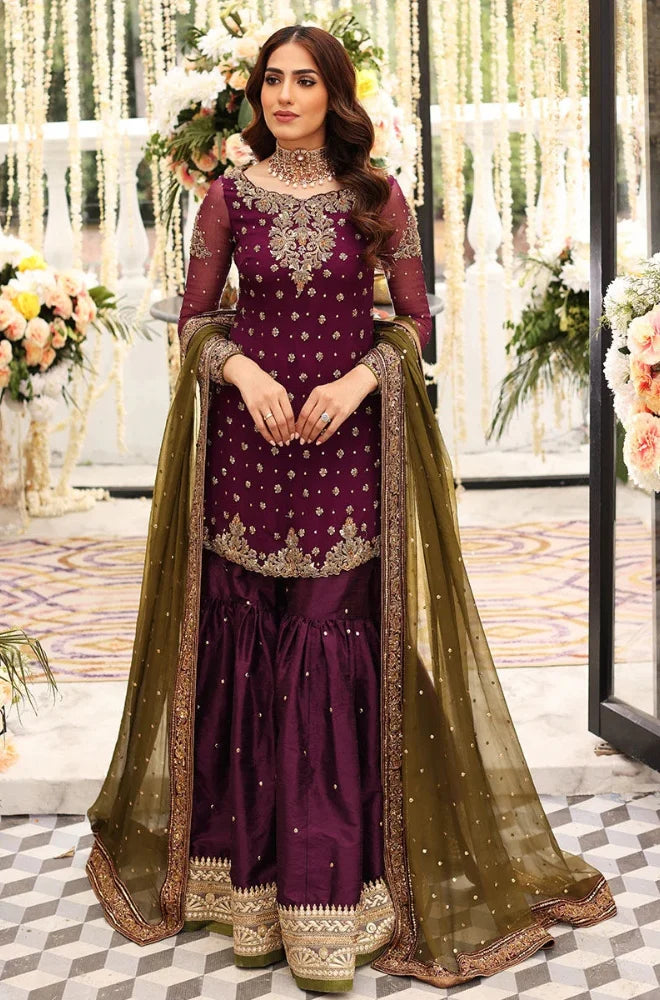 Full Heavy Embroidered Neck With Adda Front & Sequence With 2 Side Embroidered Border Dupatta - RC 1368