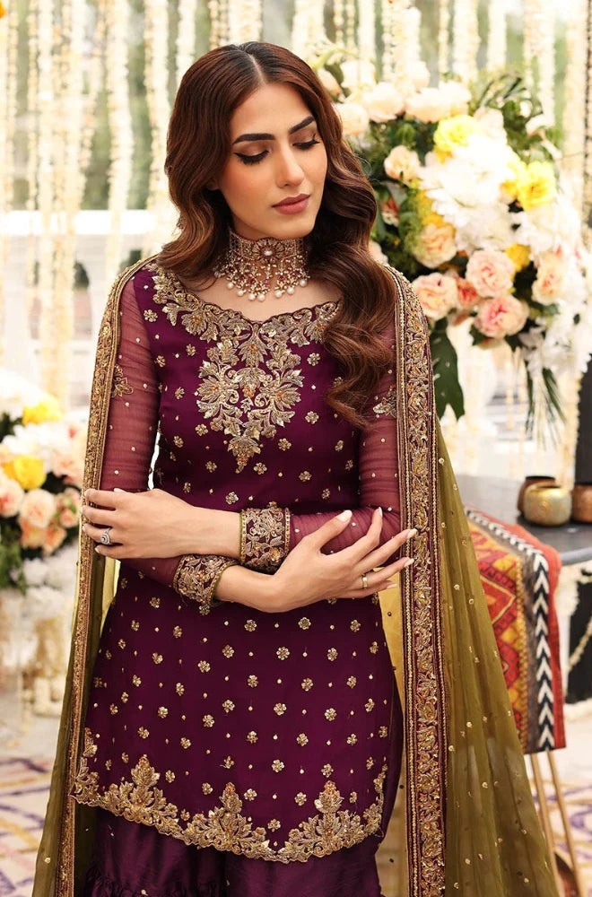 Full Heavy Embroidered Neck With Adda Front & Sequence With 2 Side Embroidered Border Dupatta - RC 1368