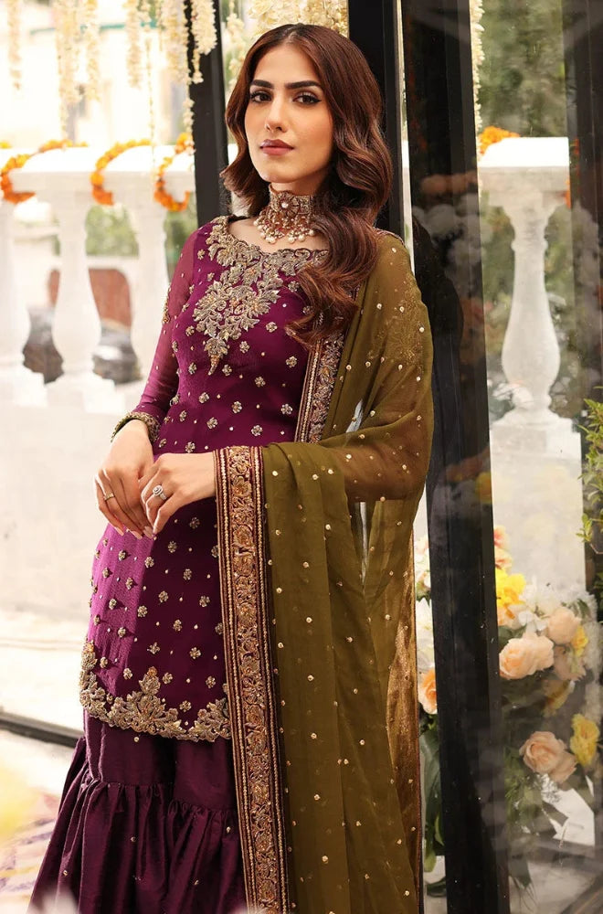 Full Heavy Embroidered Neck With Adda Front & Sequence With 2 Side Embroidered Border Dupatta - RC 1368