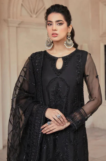 Fully Heavy Embroidered Front Hand Work On Net With Net Sequence Embroidered Dupatta With Four Side Eplic - RC 1372
