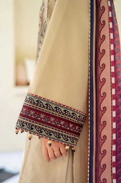 3PC Embroidered Suit On Dhanak - RC 1175