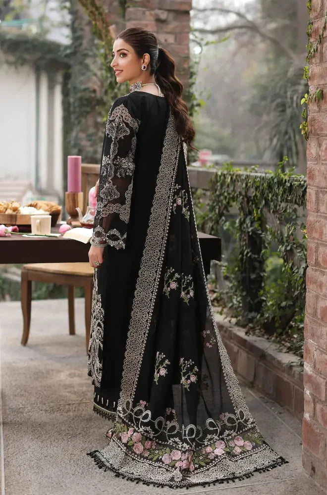 3PC Unstitched Dhanak Embroidered Shirt With Heavy Embroidered Shawl - RC 1185