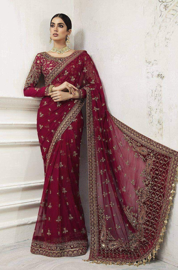 3PC Unstitched Net Exclusive Saree - RC 1391
