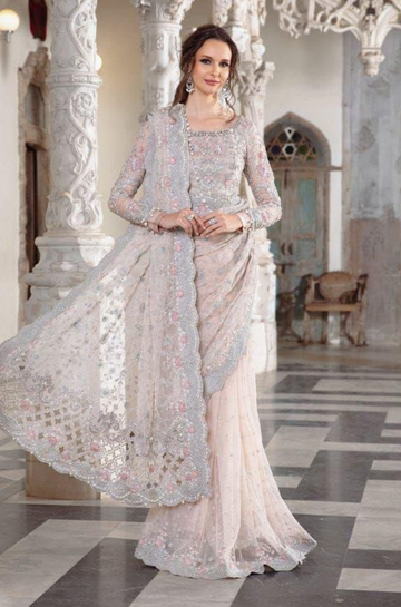 3PC Unstitched Net Exclusive Saree - RC 1395