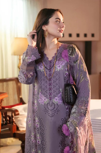 Jade - Lawn 3PC Unstitched Embroidered Shirt with Printed Chiffon Dupatta - RC 1023